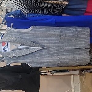 Gray pinstripe TopShop vest size 10